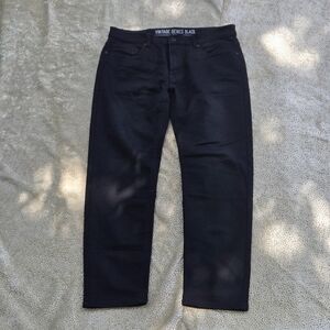 VINTAGE GENE BLACK Men's Black Bootcut Jeans